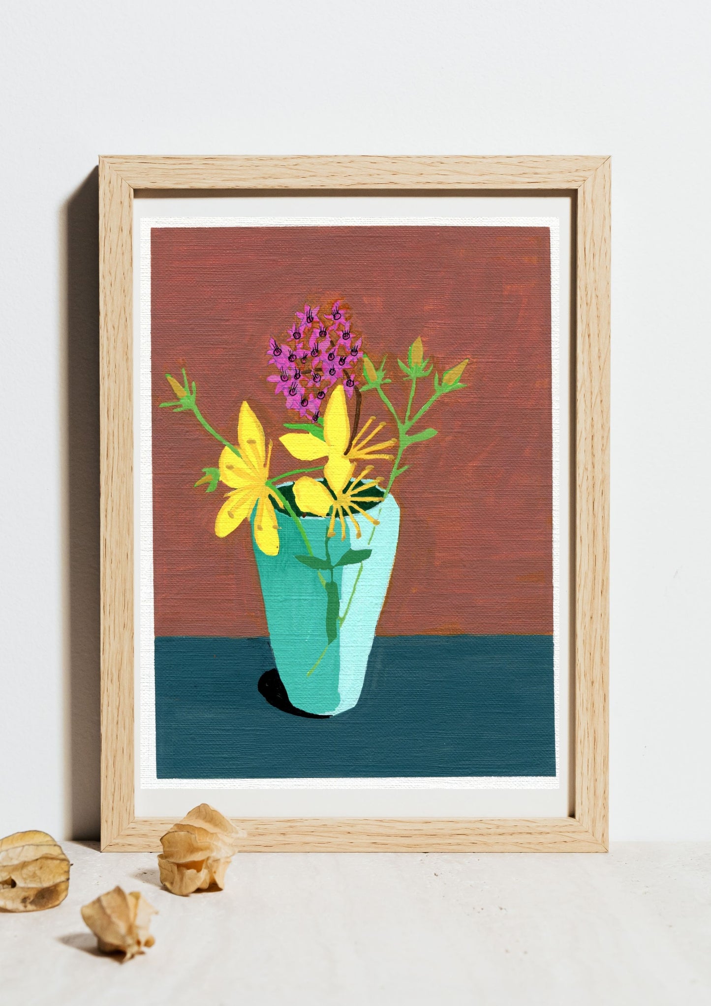 st. john's wort and spirea Poster