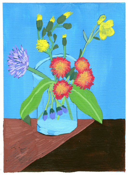 Chives, Comfrey, Buttercup & Fox-and-Cubs Postcard