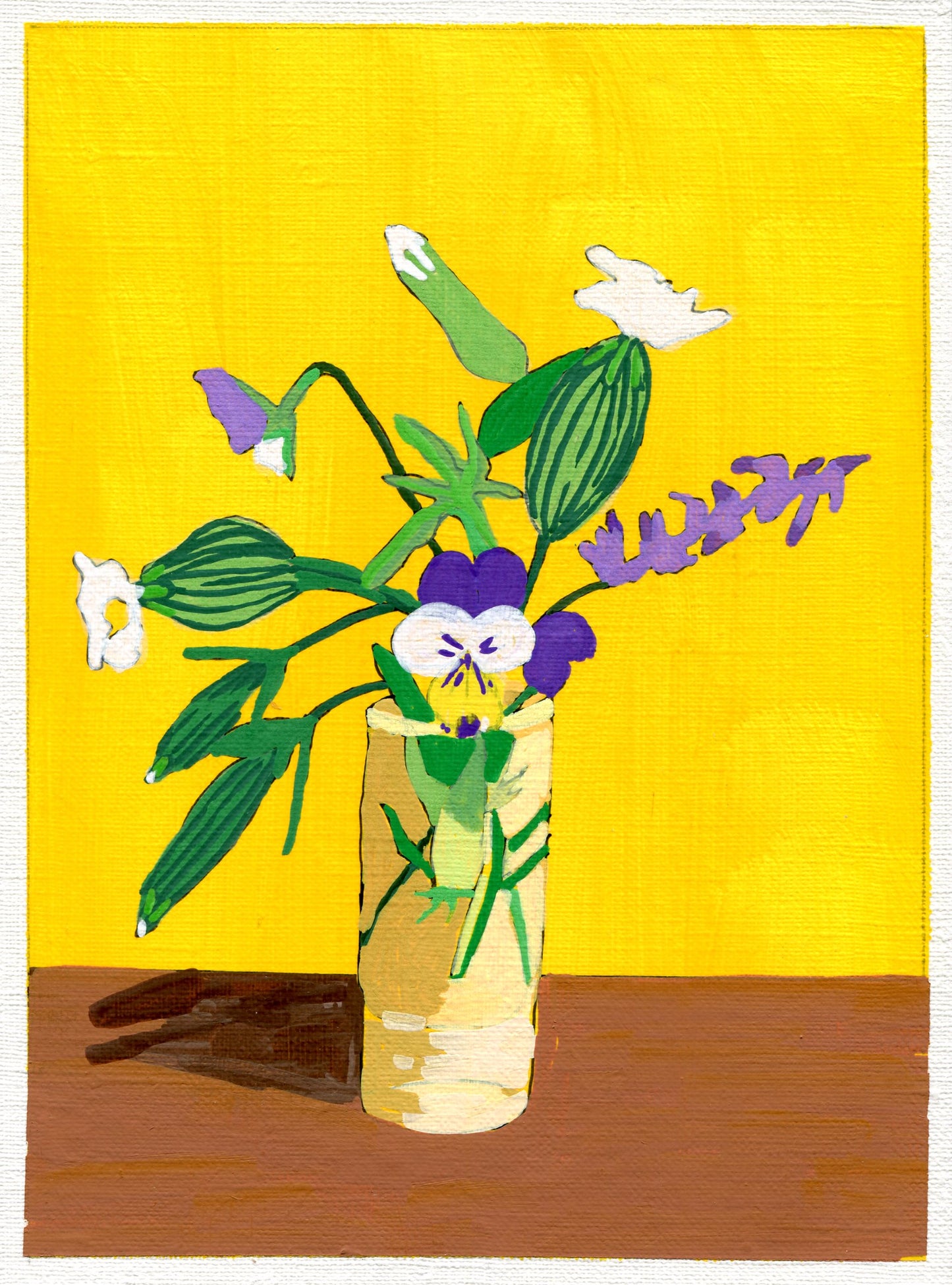 white campion, vetch and pansy
