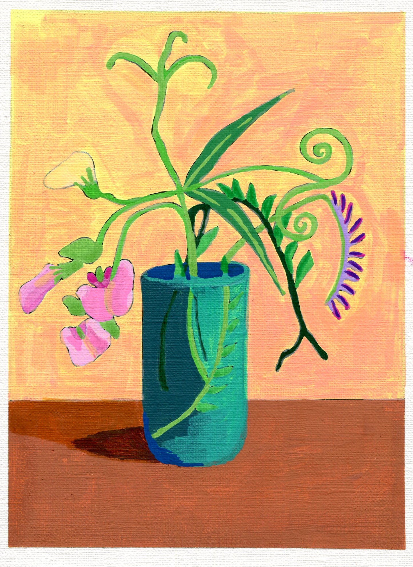 sweet pea and purple vetch