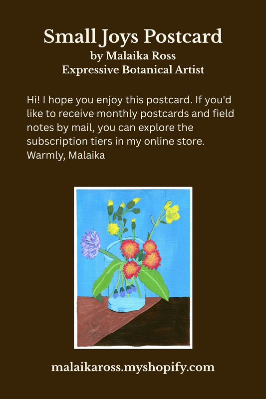 Small Joys Free Postcard Download