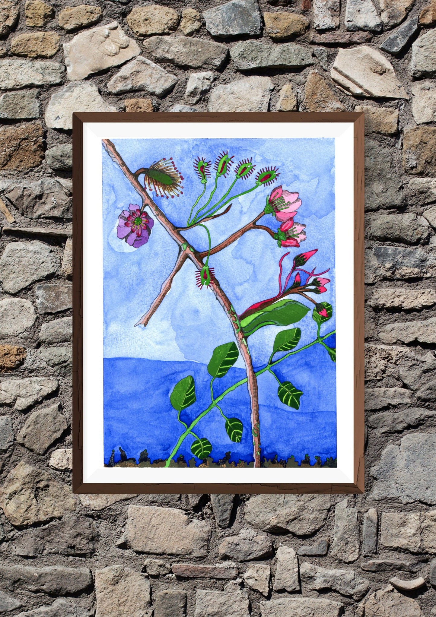 Spring multi-flora branch Print