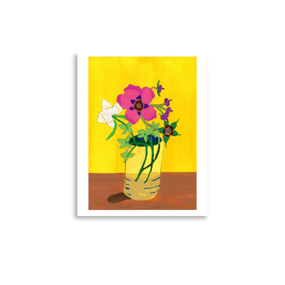 mock orange, hydrangea and purple-flowering raspberry Print