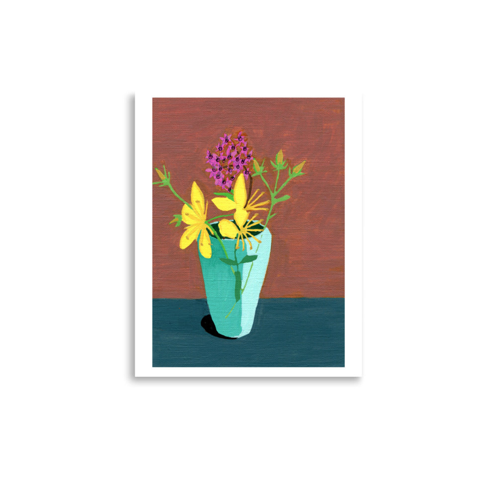 st. john's wort and spirea Print