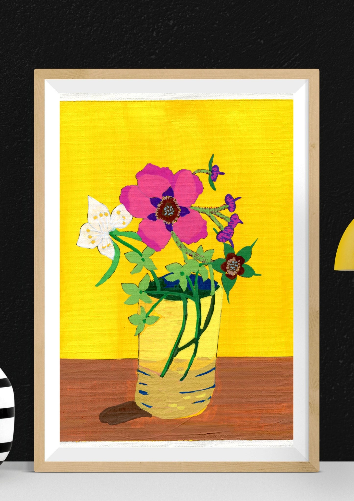 mock orange, hydrangea and purple-flowering raspberry Poster